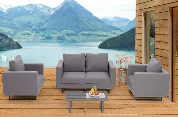  Outdoor Lounge Sofa grau