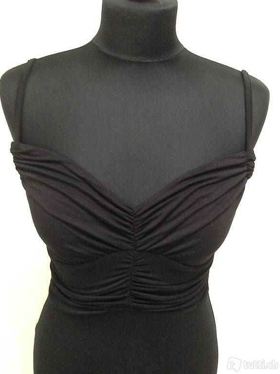 Kleid Trägerkleid schwarz Cocktailkleid S