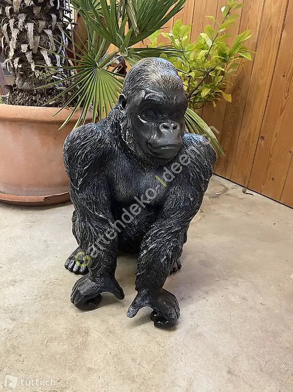  Gorilla Kind Tierfigur eignet sich für Inneneinrienrichtung