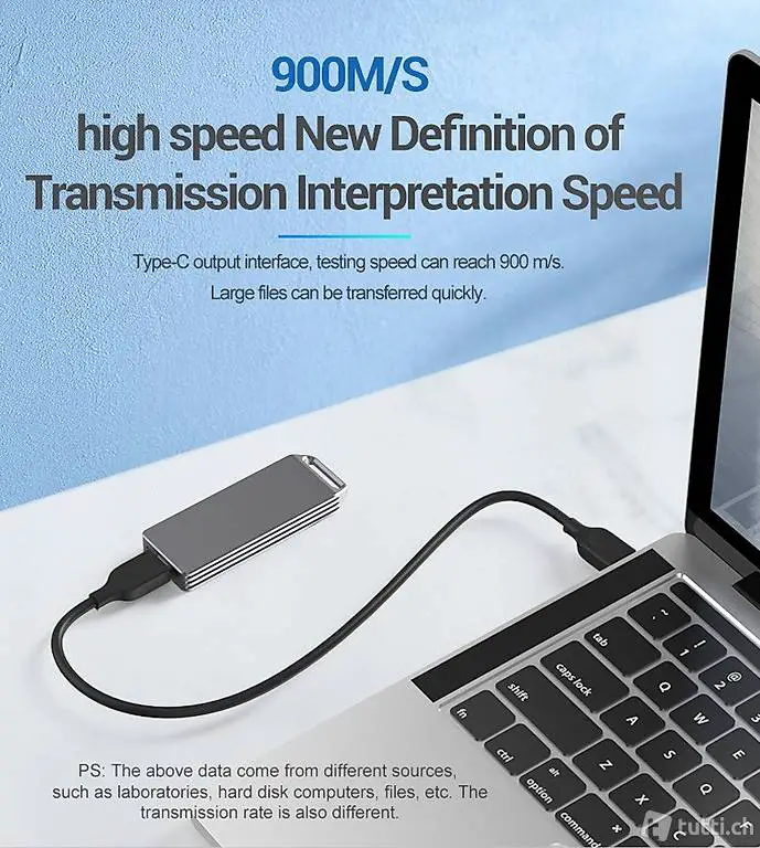  M2 SSD Fall M.2 auf USB Typ C 3,1 Adapter High Speed
