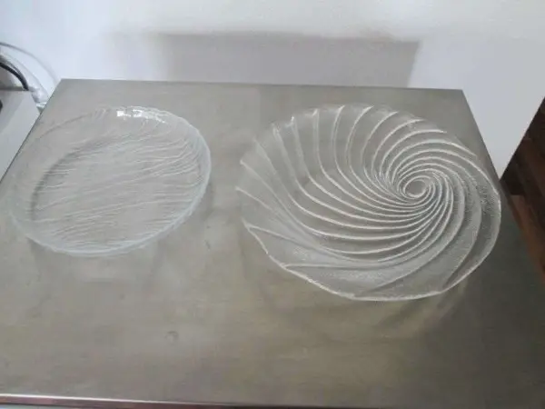 Glas-, Kristall-Teller Durchmesser 20,5 und 24,5 cm (593-TRO)