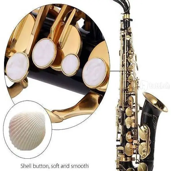  Alt Saxophon Eb antike Gold Schwarz inkl. Koffer und Zubehör