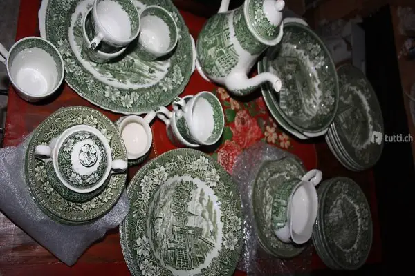 Royal Tudor Staffordshire Coaching Taverns Tee/Kaffee Set