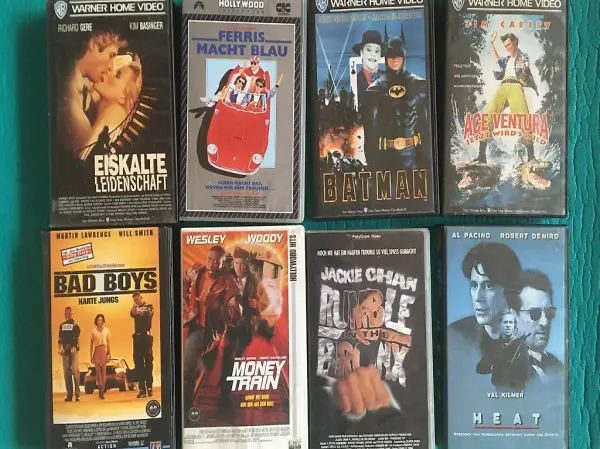VHS Videokassetten Bad Boys, Heat, Jackie Chan