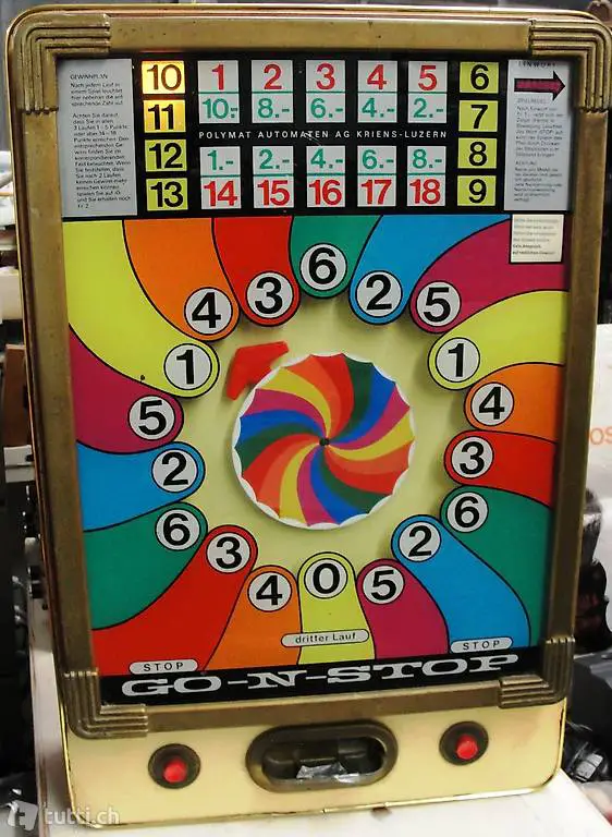 Kultobjekt: Go-N-Stop Geld-Spielautomat 2.-