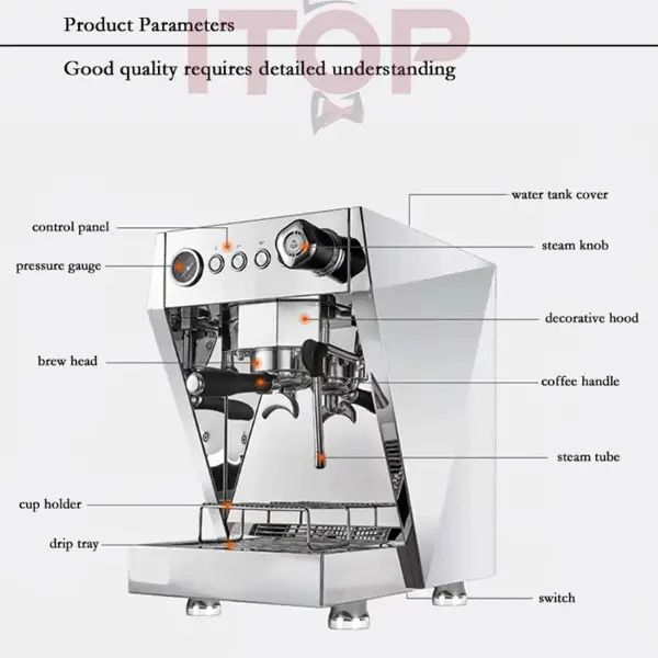 9Bar Espresso Kaffee Maschine Dreh pumpe Kommerziellen