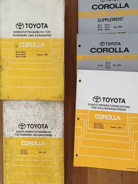 Werkstatthandbücher zu Toyota Corolla