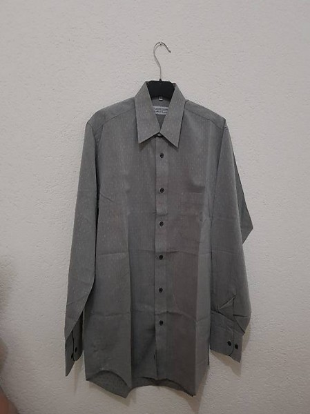 Hemd langärmlig grau 39 / camicia