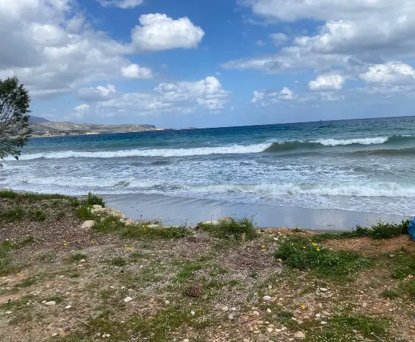 A-124252 Kreta, Kalyves: Grundstück am Meer zum Verkauf