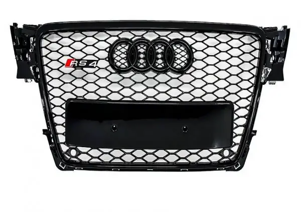  Wabengrill RS Look RS4 Schwarz Audi A4 S4 B8