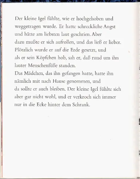 Ruck-Paquèt, Der kleine Igel (Bilderbuch)