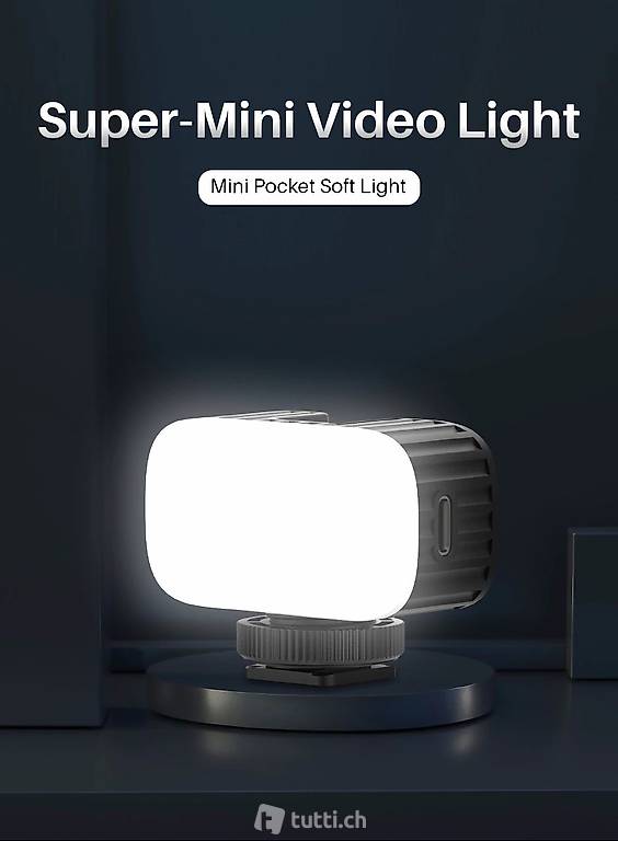  Ulanzi VL30 Mini LED Video Licht mit Weichen Diffuser Gopro