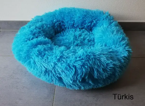 Hundebett 60 cm Türkis Fluffybett flauschig gratis Versand
