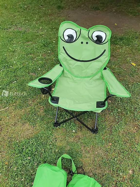Frosch Stuhl für den Garten / Camping