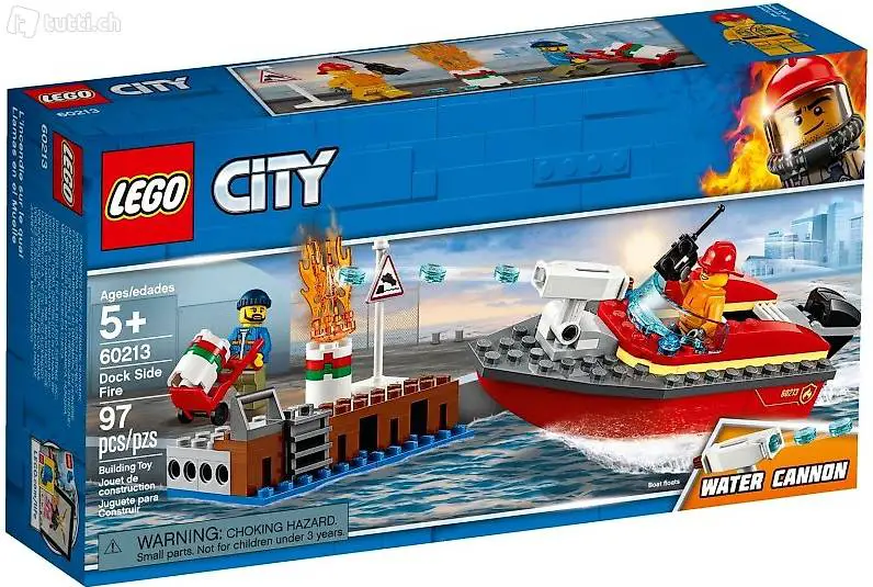Lego City Dock Side Fire 60213 Neu ungeöffnet