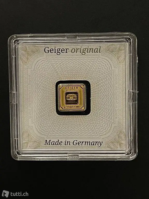 Goldbarren 1g Geiger