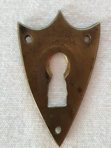  Möbel Schlüssel Schild aus Messing 3,1 x 4,2
