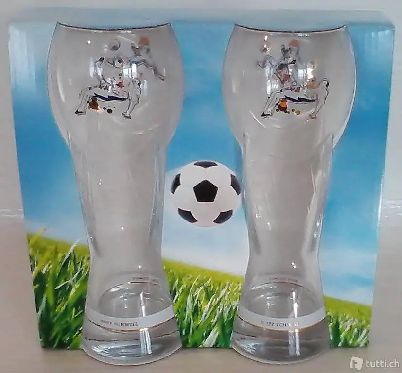 Fussball Pokal - Gläser WM & EM > "Hopp Schwiiz"
