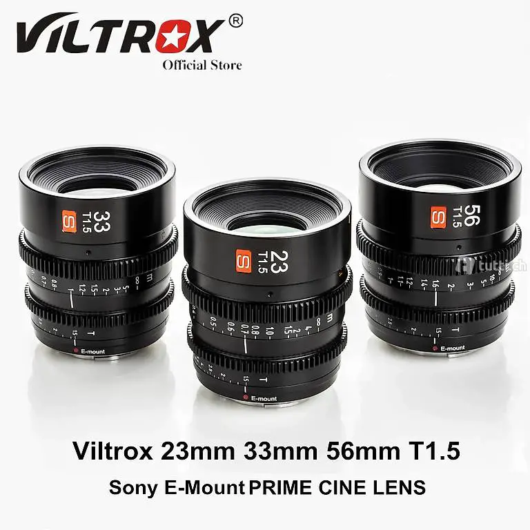  Viltrox 23mm 33mm 56mm T1.5 Cinema Objektiv für Sony E Mount