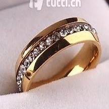 556N Pramis Ring aus Edelstahl & Zirkon