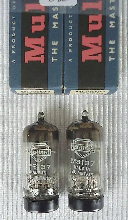 1 Matched Pair M8137 CV4004 ECC83 Mullard 1969 Tested