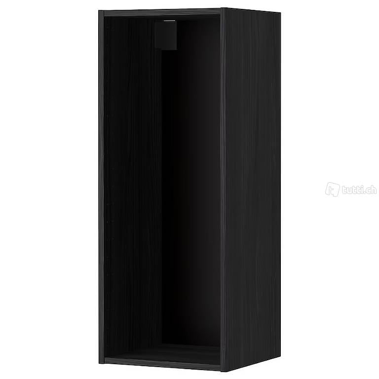 Küchenschrank schwarz IKEA Metod + Regale Utrusta neu OVP