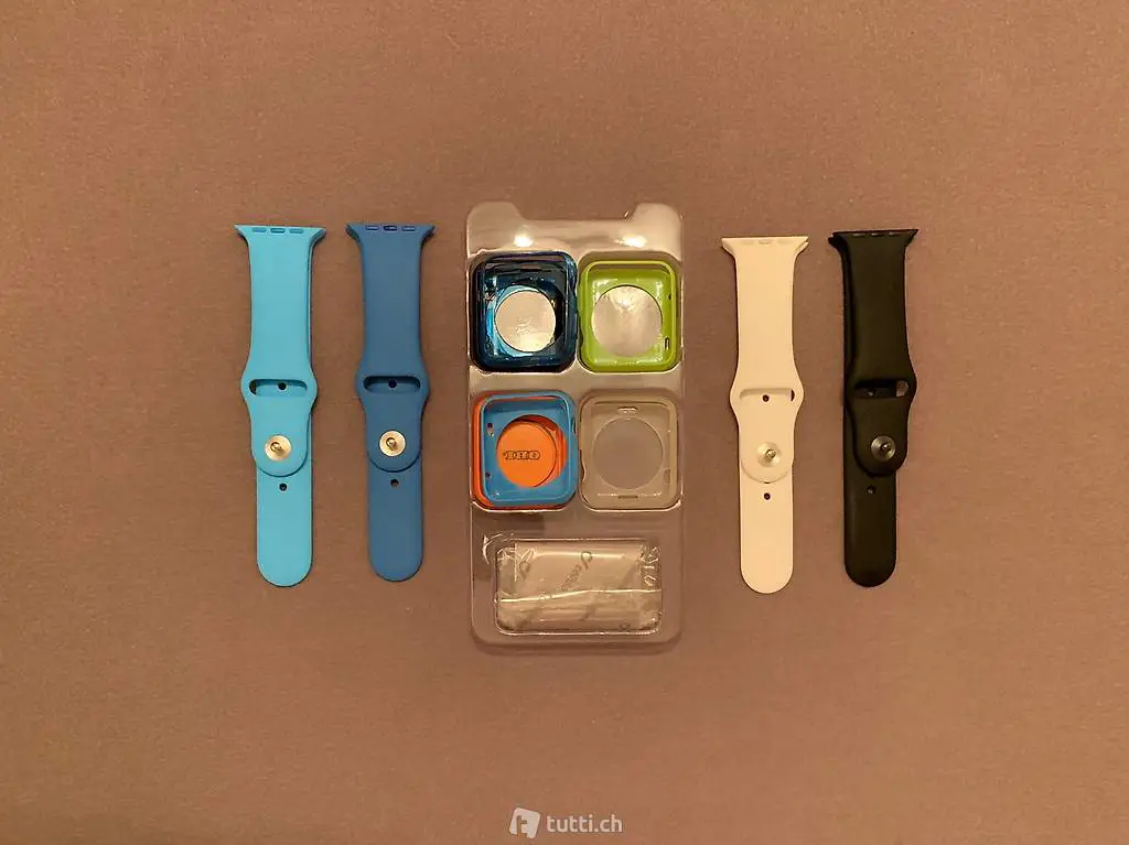 Apple Watch Series 1 (42mm, Aluminium, Silikon)