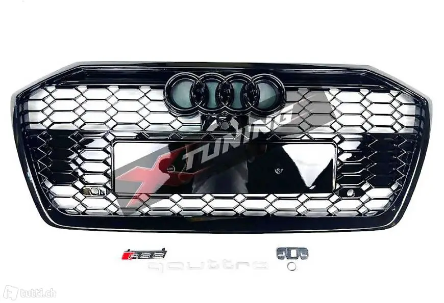  audi a6 s6 c8 4k wabengrill grill rs6 look schwarz glanz