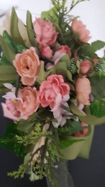 Blumenstrauss Rosa-Rosen (künstlich)
