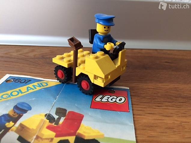 Lego Legoland Strassenkehrwagen mit Aufbauanleitung 6607