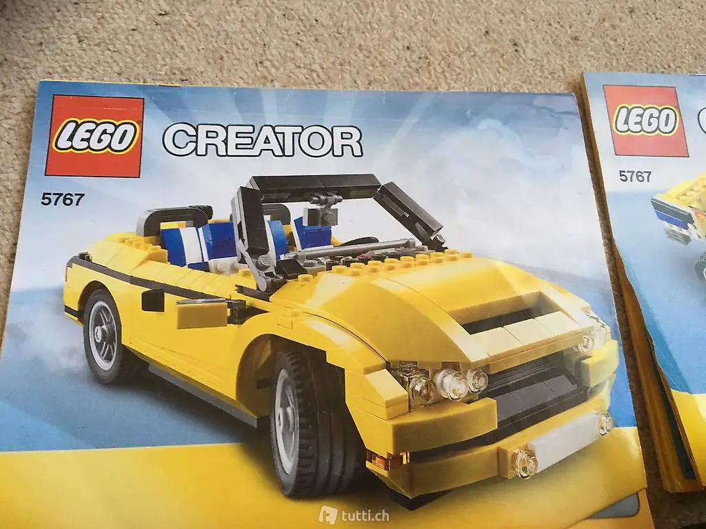 LEGO Creator Rennauto, Cabriolet, Bagger