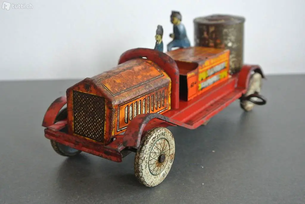 Blechspielzeug, Feuerwehr Wagen, Kübelwagen