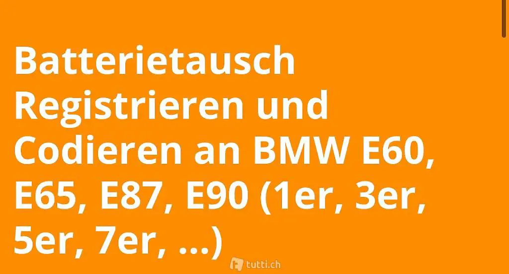 BMW Batterie registrieren