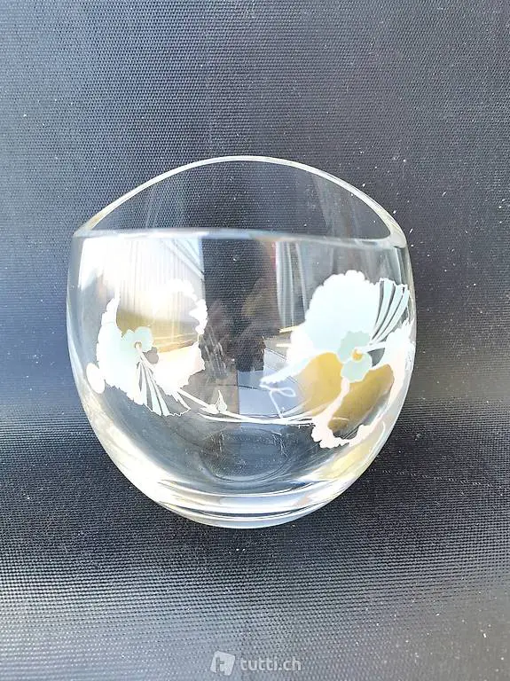 Blumen Vase Kristallglas