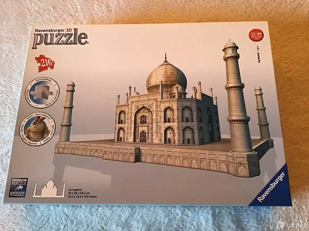 Ravensburger 3D Puzzle Taj Mahal - Agra 216 Teile