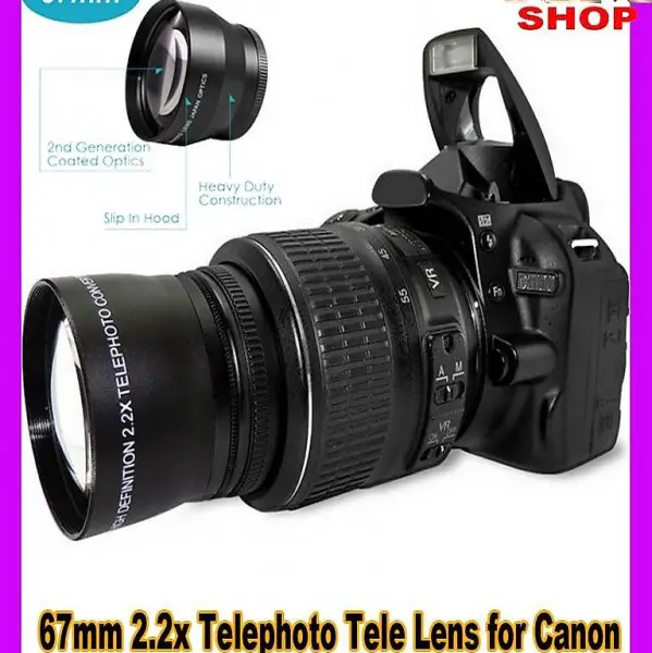  67mm 2.2x Tele Teleobjektiv für Canon