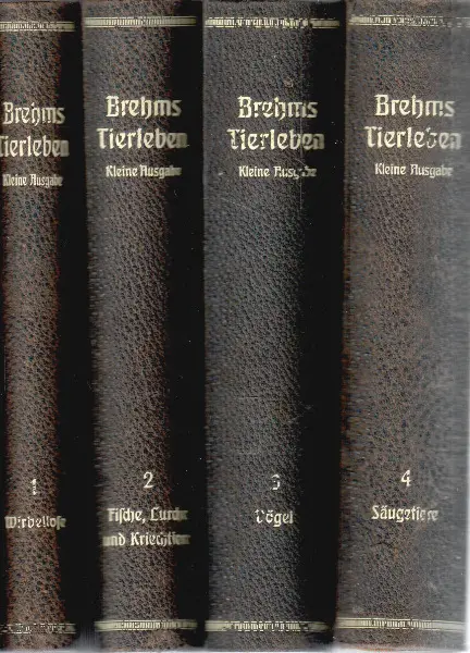 Brehms Tierleben. Kleine Ausgabe. 4 Bände