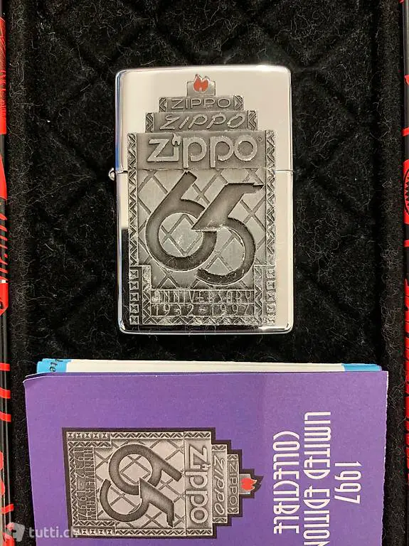 Zippo Sturmfeuerzeug Feuerzeug 65 Jahre Limited Edition 1997