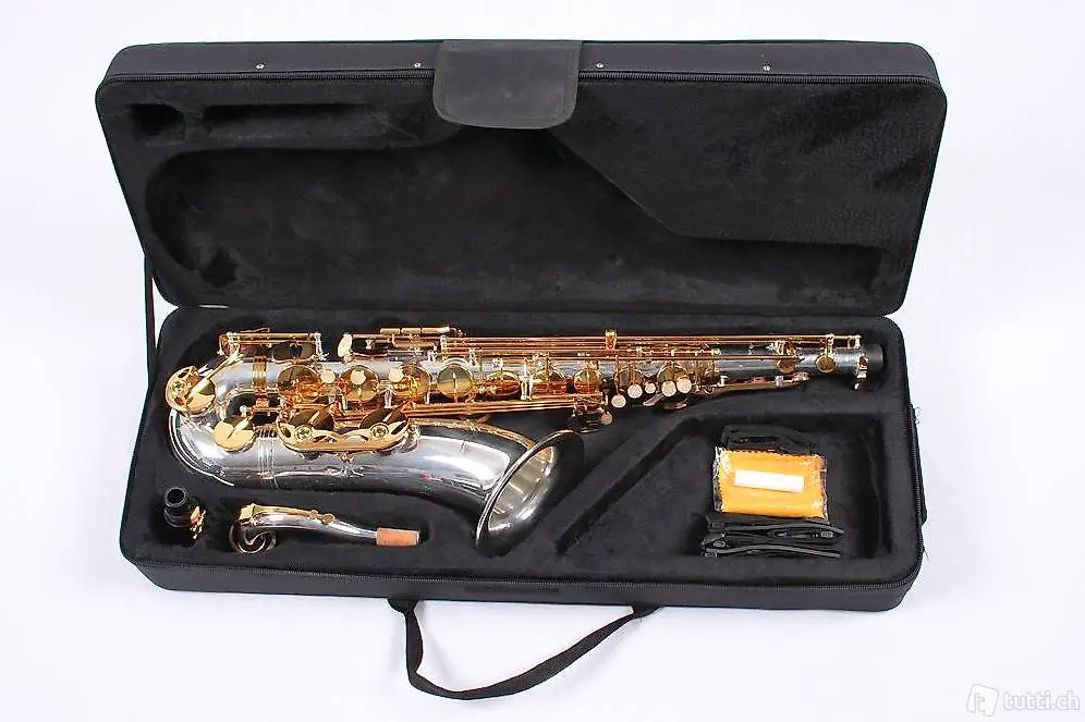 Tenor Saxophon Chrom Gold + Koffer+zbh