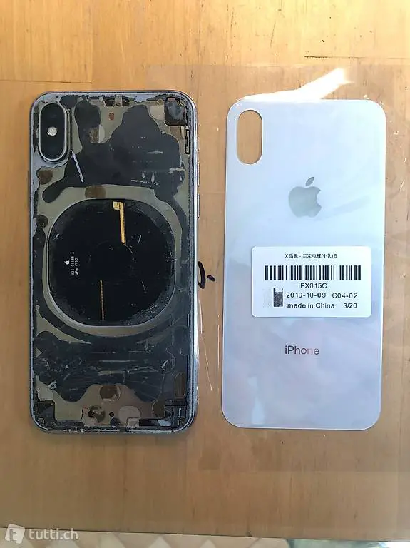 iPhone 8 X XS Rückseite Glas Reparatur Backcover