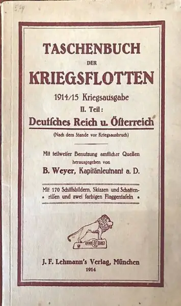 1914 Taschenbuch der Kriegsflotten D.Reich u. Österreich