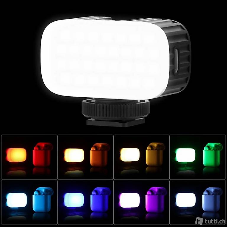  Ulanzi VL15 Mini RGB LED Videolicht auf Kamera Gopro Light