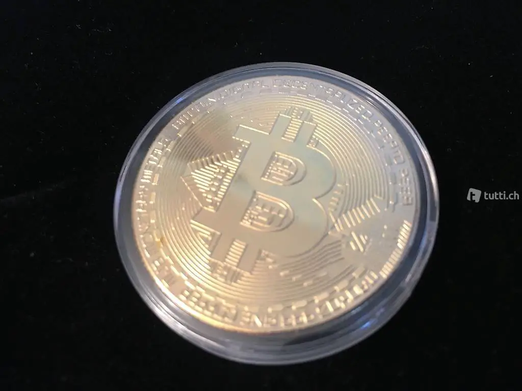 Raro Bitcoin collezionabile placcato oro