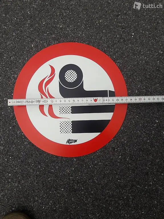 Rauchverbot, Schild, Plakat aus Wetterfesem Kunststoff