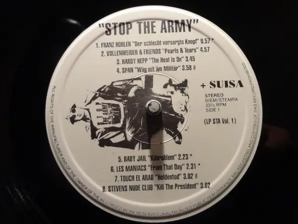 Stop The Army Sampler, Vinyl, Schallplatte, Gewaschen! !
