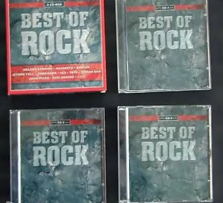 BEST OF ROCK - 3 CD-Box mit 51 Rock Hits, Ideal für DJs