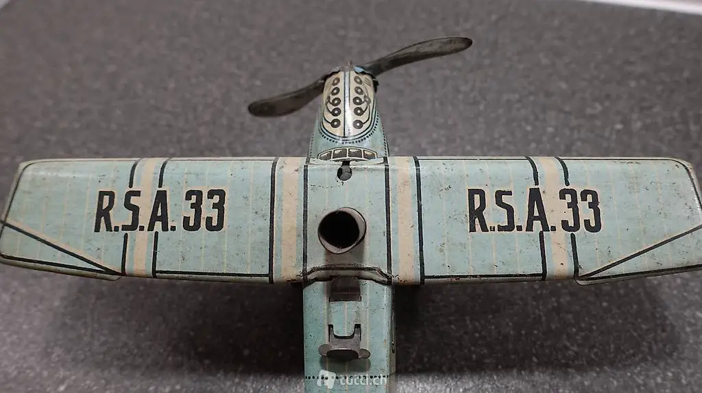 Blechspielzeug antik Flugzeug