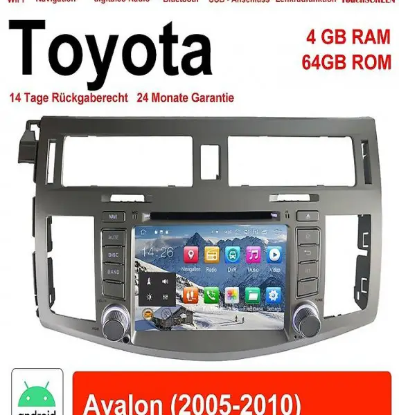  Android 10.0 Autoradio Für Toyota Avalon Mit WiFi NAVI