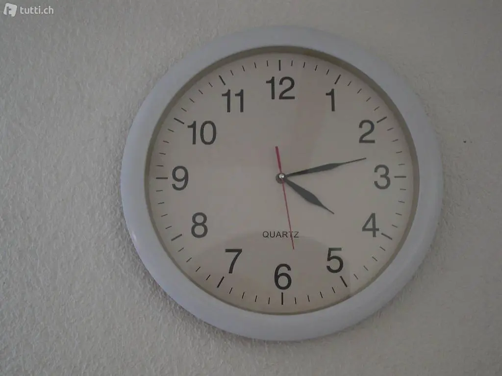 Quartz-Uhr rund Durchmesser 40 cm
