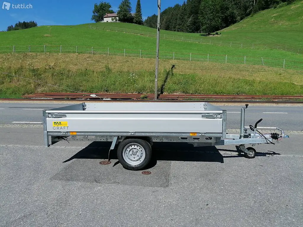  Neu Hochlader Anhänger Craft Max 1350kg 255x150cm, ab Lager